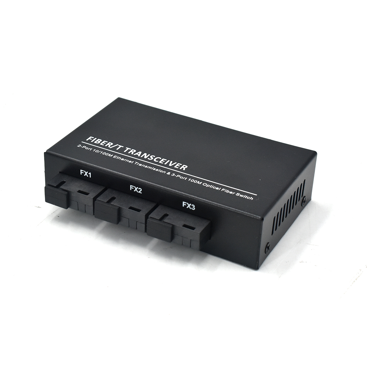 Product Gallery: Mini Switch PoE Powered, Unmanaged 5-Port with 3 Fiber 155Mbps & 2 PoE Ethernet, Desktop/Wall Mount for Commercial & Industrial Use 2