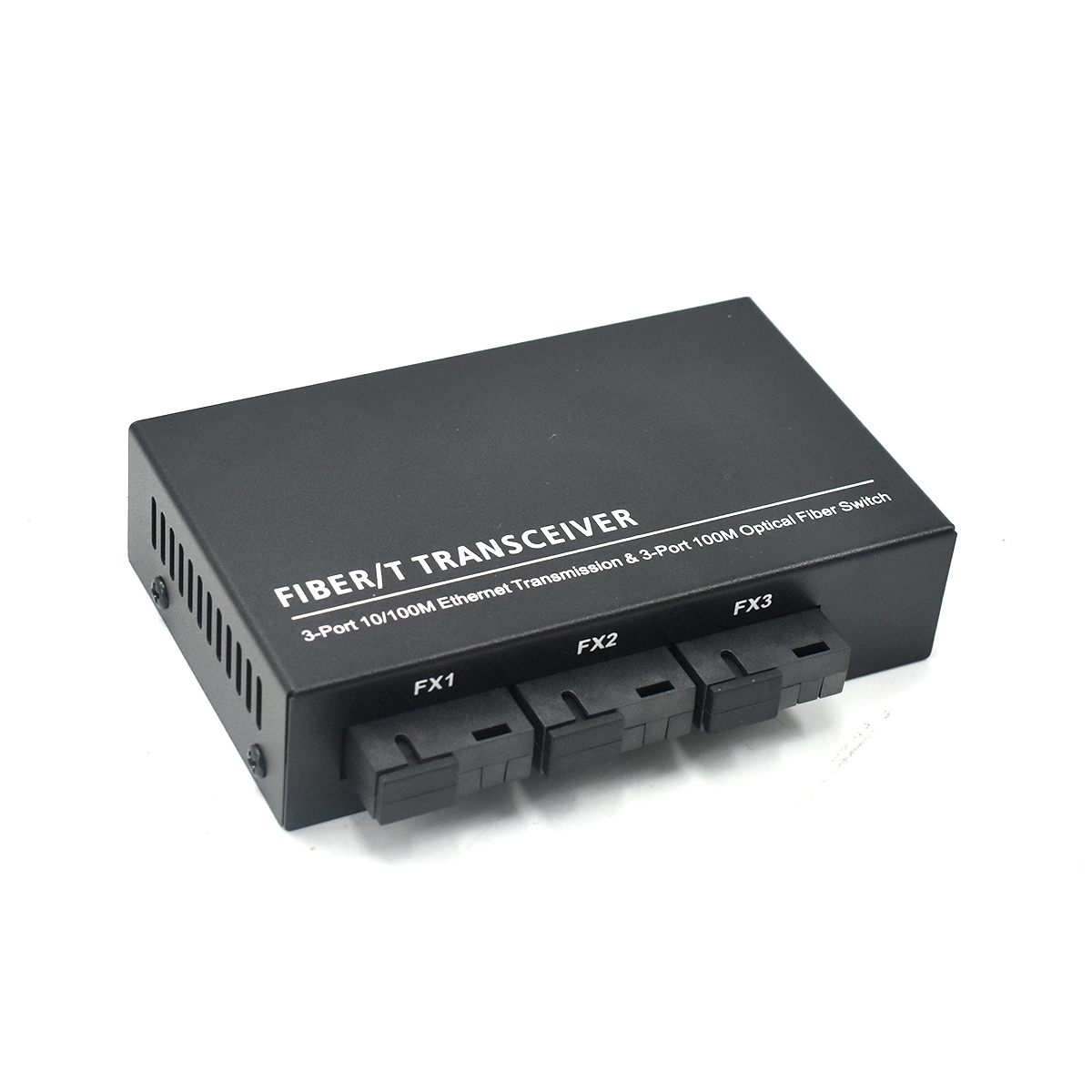 Product Gallery: Unmanaged 3 Port PoE Powered Switch, Fast Ethernet, 3 Fiber Uplink SFP, Reverse PoE, Wall Mount for Industrial & Commercial Use 4