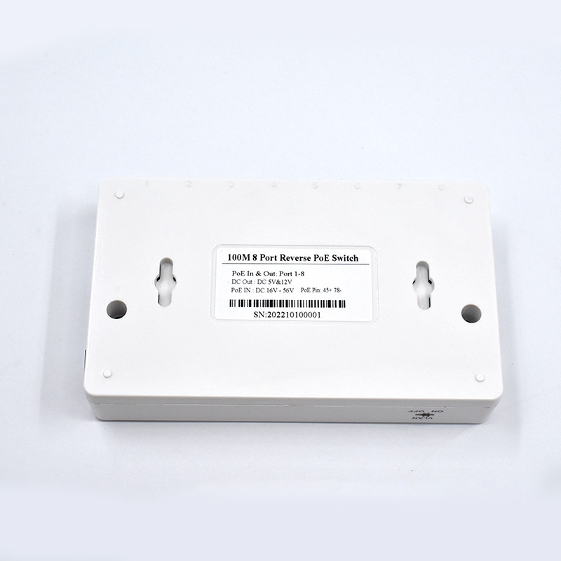 Product Gallery: Unmanaged PoE Powered Switch with PoE Passthrough, 8-Port Fast Ethernet, Reverse PoE, Desktop Metal for IP Camera & Network Extension 4