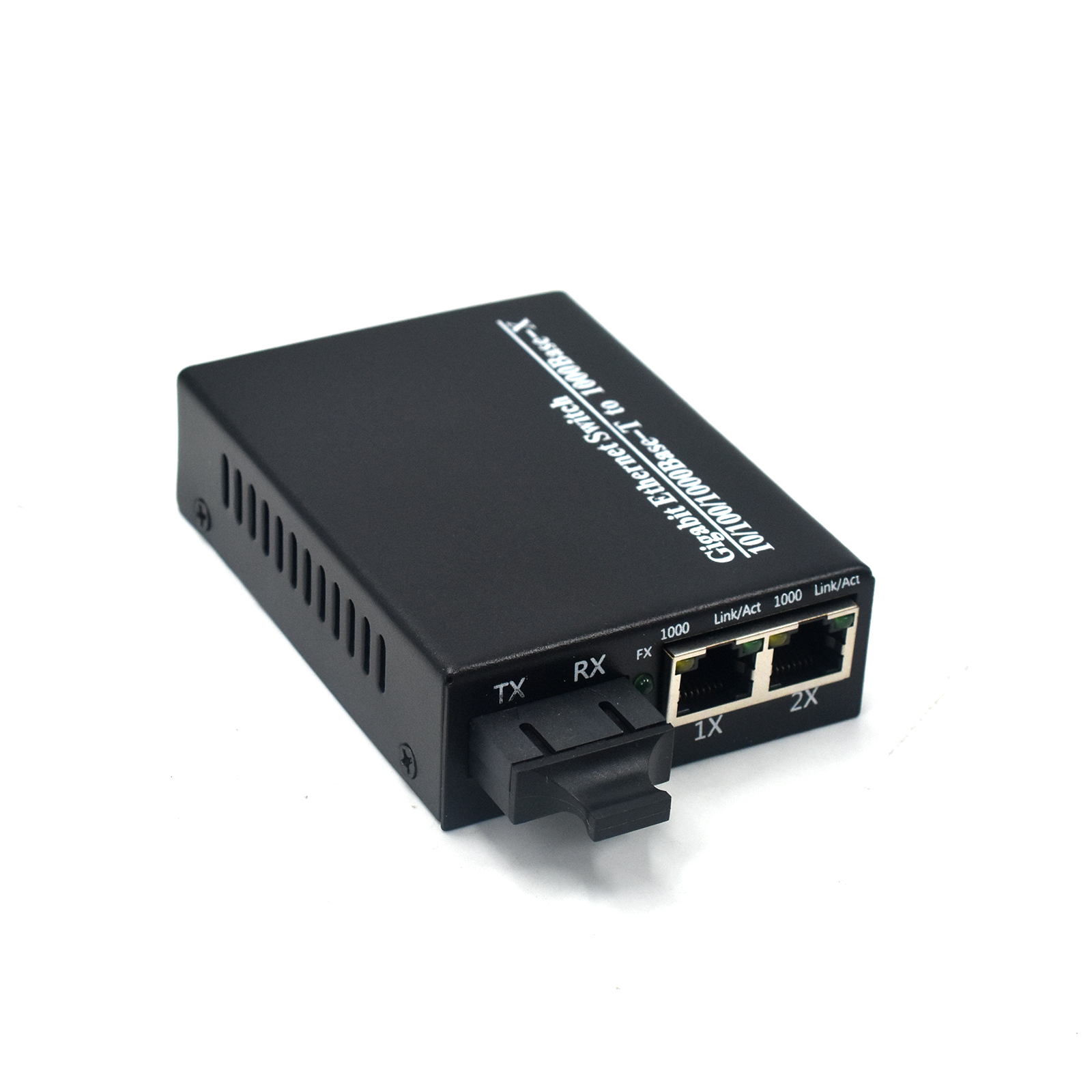 Product Gallery: Unmanaged Media Converter with 2 Fiber Ports, 2 Gigabit Ethernet Ports, 1.25G Uplink, Desktop/Wall-Mount, Metal Case for Long-Distance Transmission 4