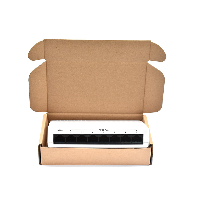 Product Gallery: Unmanaged PoE Powered Switch with PoE Passthrough, 8-Port Fast Ethernet, Reverse PoE, Desktop Metal for IP Camera & Network Extension 5