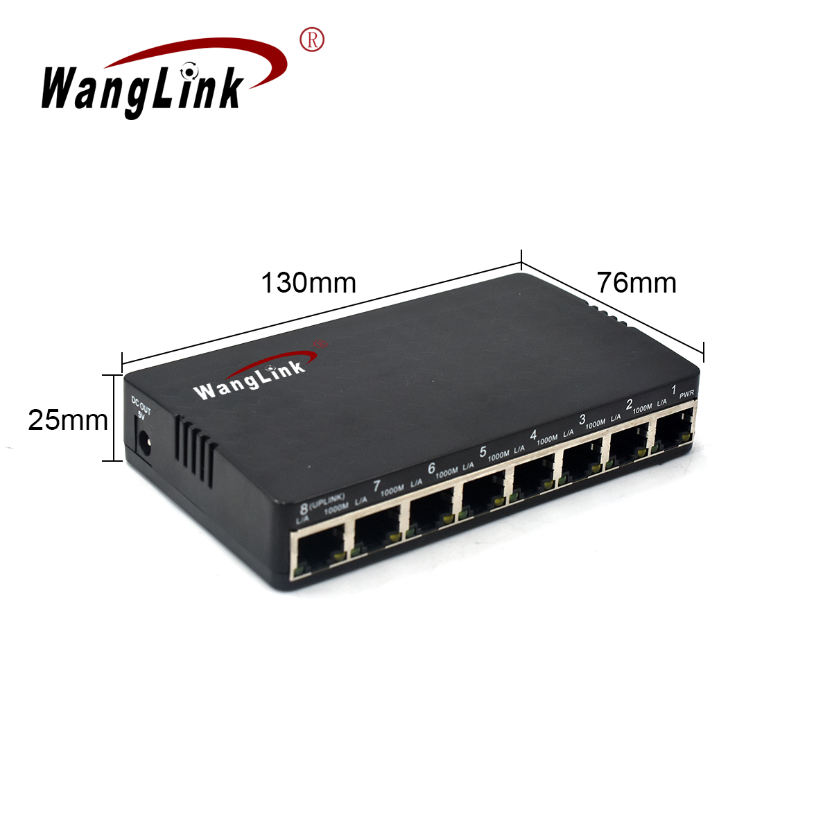 Product Gallery: Unmanaged PoE Powered Switch with PoE Out, 8-Port Gigabit, Reverse PoE, Desktop & Wall Mount for ONU and Access Switch 5