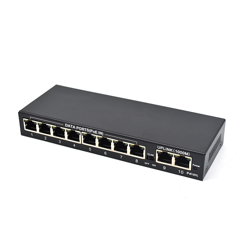 Product Gallery: Unmanaged 8-Port Gigabit Switch, PoE Powered, 2 Gigabit Uplink, Reverse PoE, Desktop, Plug and Play 5