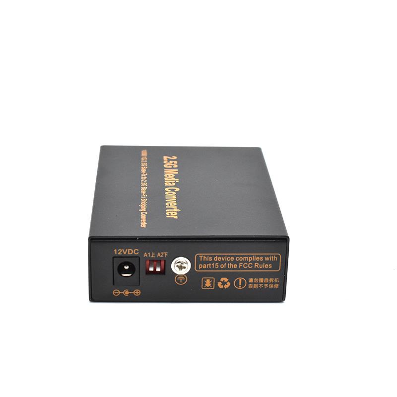 Product Gallery: Unmanaged 2.5G Media Converter Single Mode Fiber to Ethernet, 1 SFP Port, 1 RJ45 100M/1G/2.5G Adaptive, Desktop for Office & Industrial Use 5