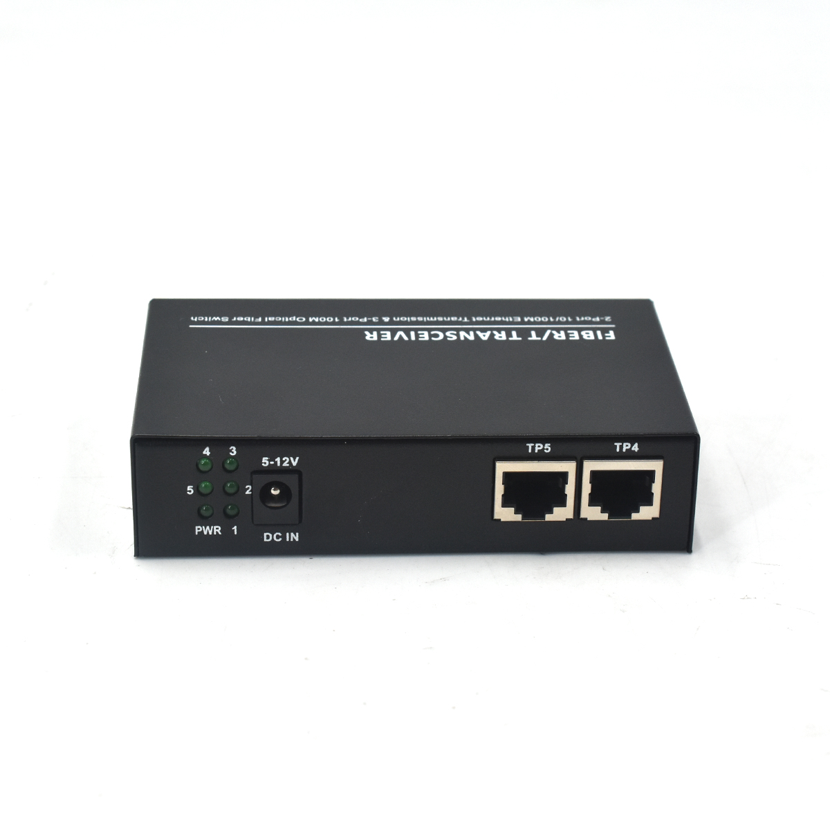 Product Gallery: Mini Switch PoE Powered, Unmanaged 5-Port with 3 Fiber 155Mbps & 2 PoE Ethernet, Desktop/Wall Mount for Commercial & Industrial Use 4