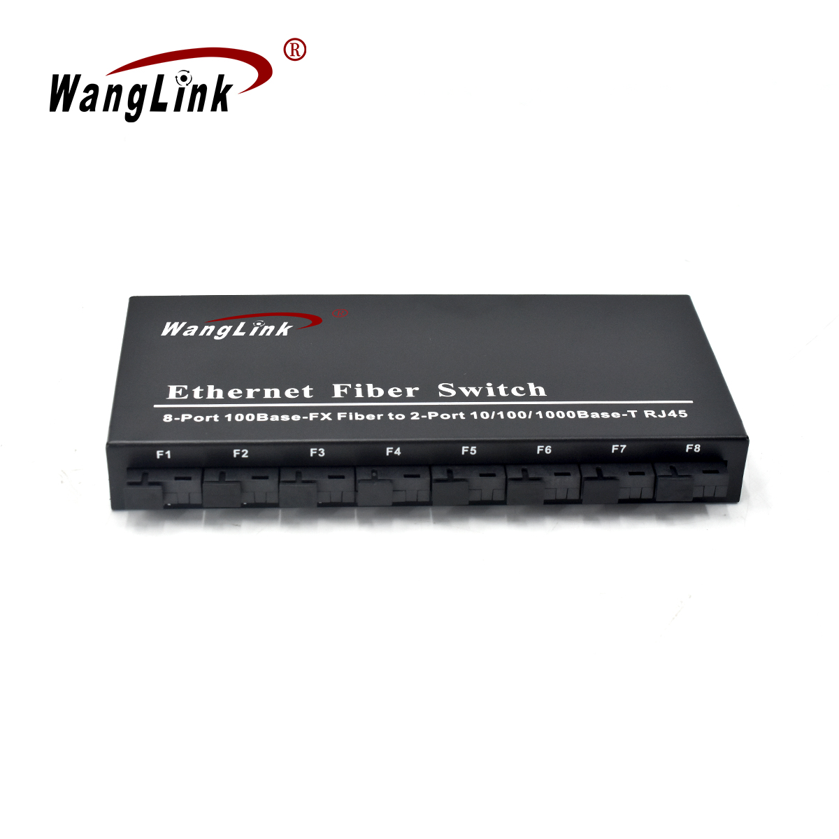 Product Gallery: Unmanaged 2 Port PoE Powered Switch, 8 Fiber SC/ST/FC Ports, 155Mbps, 2 Gigabit RJ45 Uplink, Desktop Wall Mount for Remote Access 6