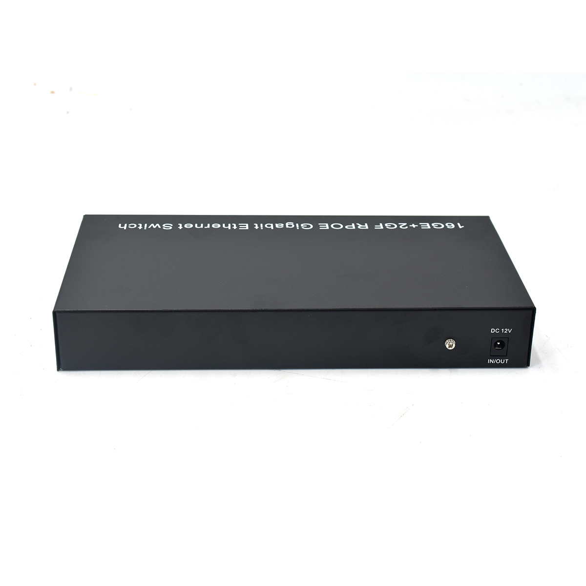 Product Gallery: Unmanaged PoE Powered Network Switch, 16 Gigabit Ports with 2 SFP Fiber Uplinks, Desktop Metal Case for Remote Power Input 5