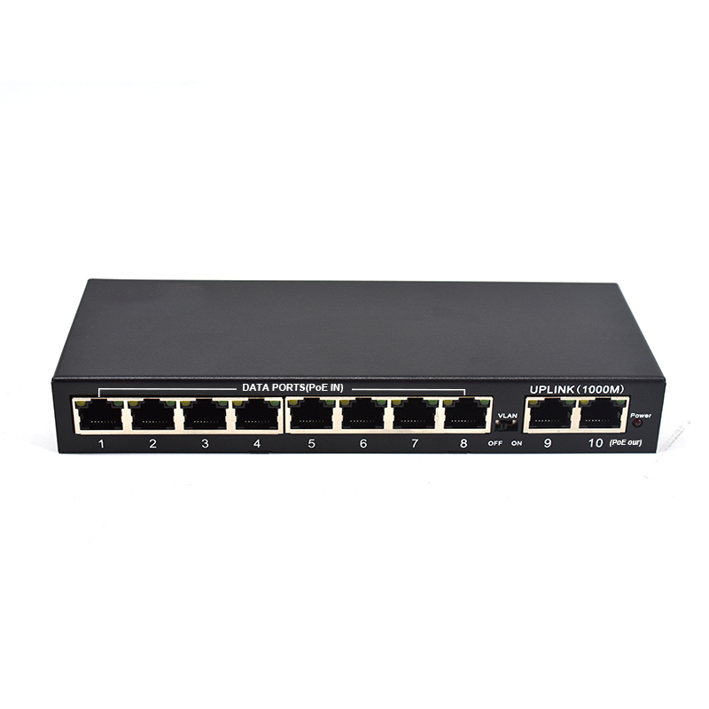 Product Gallery: Unmanaged 8-Port Gigabit Switch, PoE Powered, 2 Gigabit Uplink, Reverse PoE, Desktop, Plug and Play 6
