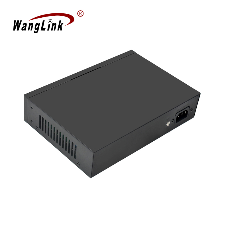 Product Gallery: Unmanaged 8 Port PoE Switch with Uplink, 2 Gigabit RJ45 + 1 SFP, 250m Long Distance, VLAN Isolation, Metal Desktop for IP Camera Surveillance 5