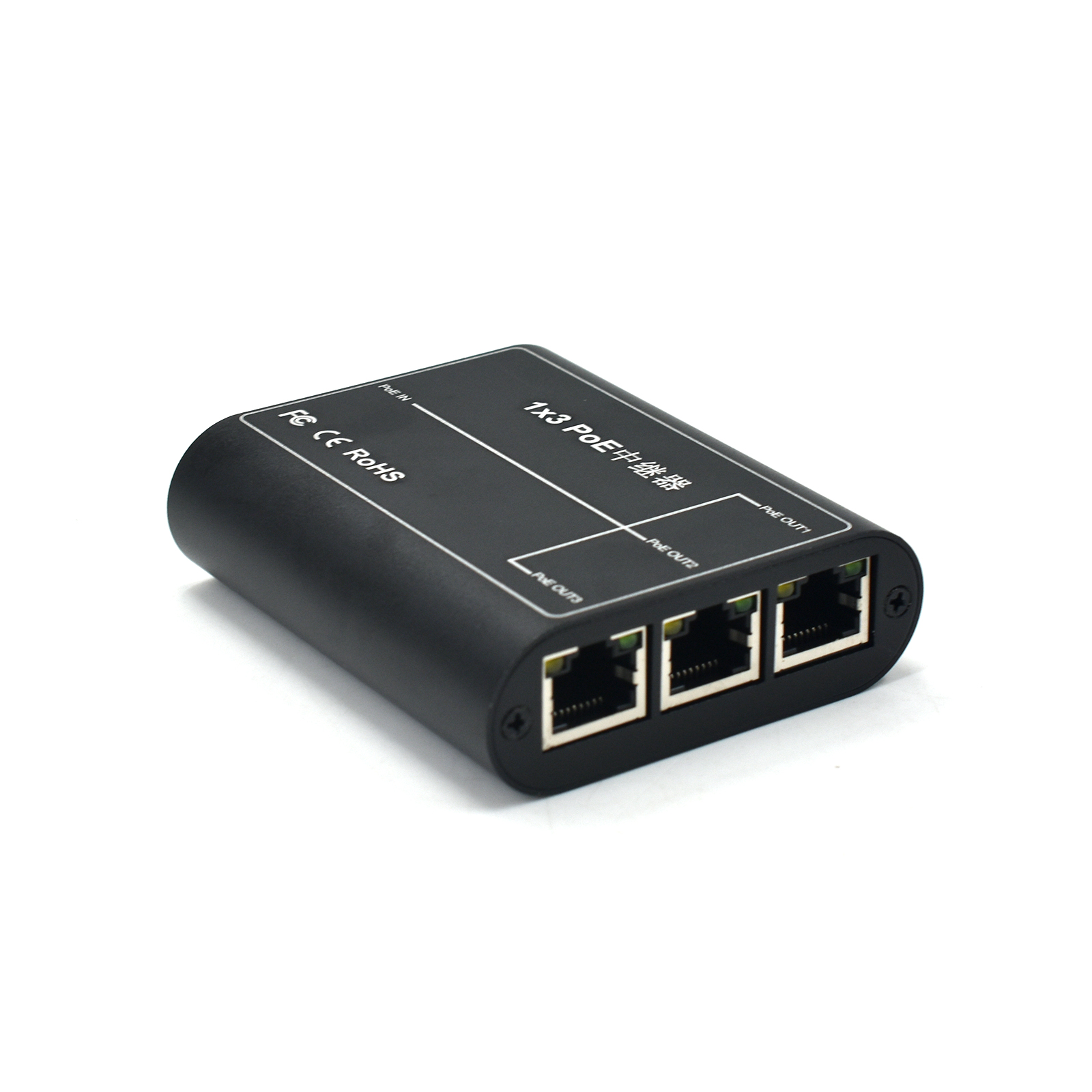 Product Gallery: Unmanaged PoE Extender for IP Camera, 3-Port Fast Ethernet, Desktop Metal, Plug-and-Play 4