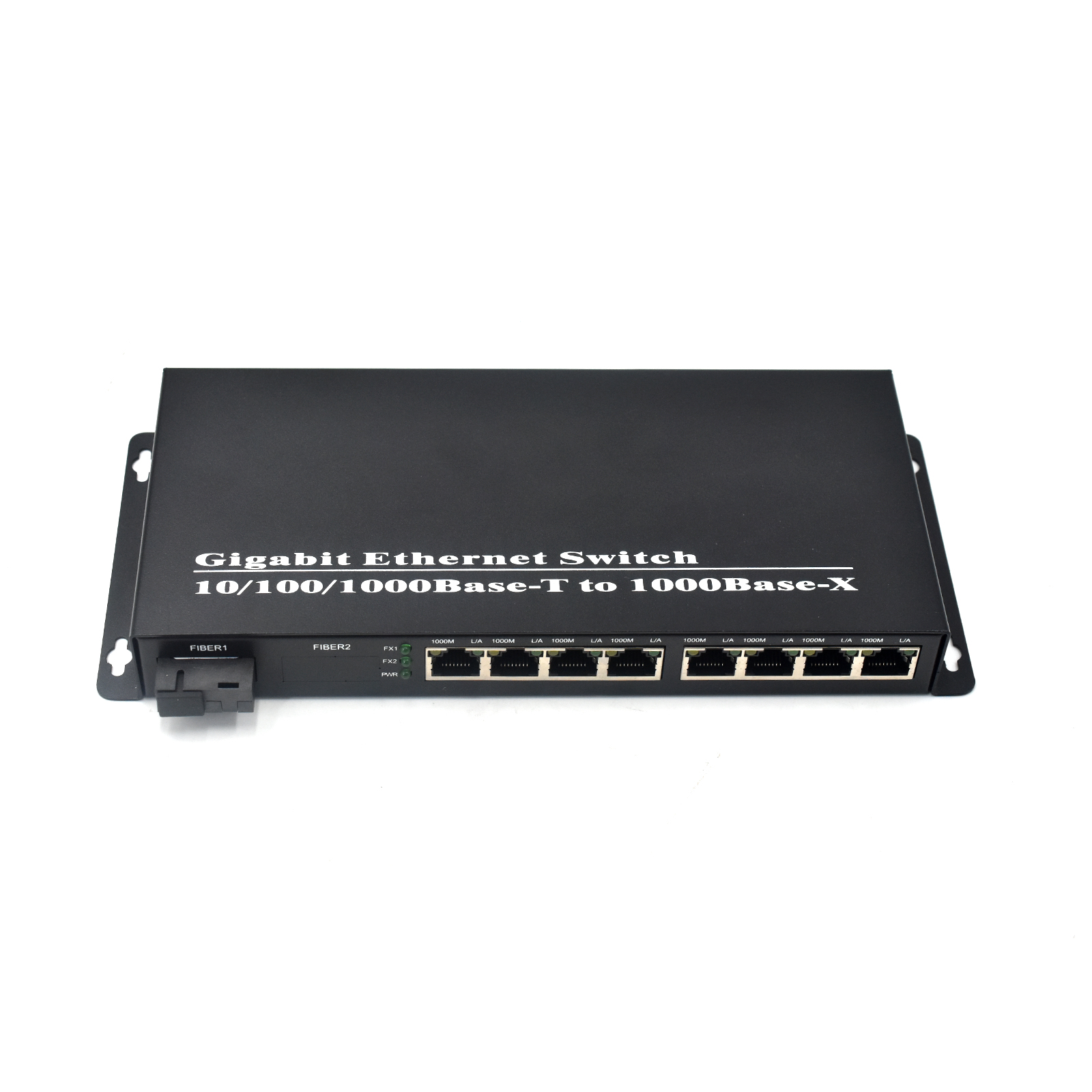 Product Gallery: Unmanaged Fiber Media Converter Switch, 8-Port Gigabit with 1 SC Fiber Port, 1.25Gbps, Desktop/Wall Mount for Long-Distance Network Extension 4