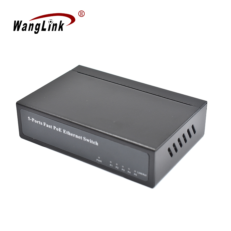 Product Gallery: Unmanaged PoE Switch 5 Port Fast Ethernet 10/100Mbps Metal Housing Desktop DIN-Rail for IP Camera & Office Network 6