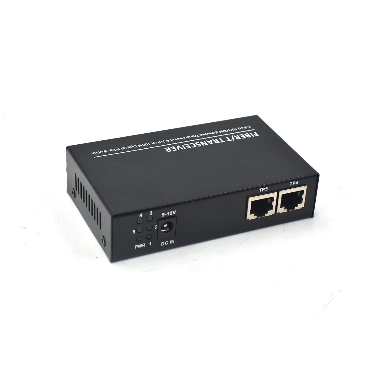 Product Gallery: Mini Switch PoE Powered, Unmanaged 5-Port with 3 Fiber 155Mbps & 2 PoE Ethernet, Desktop/Wall Mount for Commercial & Industrial Use 5