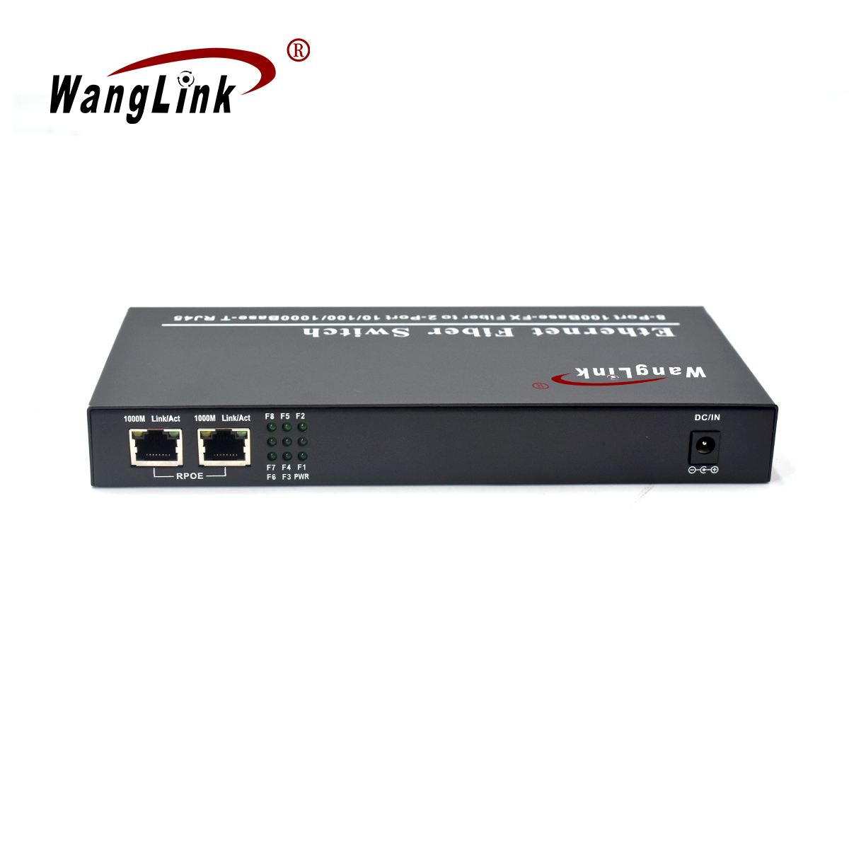 Product Gallery: Unmanaged 2 Port PoE Powered Switch, 8 Fiber SC/ST/FC Ports, 155Mbps, 2 Gigabit RJ45 Uplink, Desktop Wall Mount for Remote Access 7