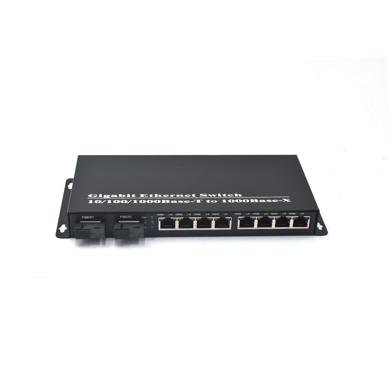 Product Gallery: Unmanaged Media Converter Fiber to RJ45, 8-Port Gigabit Ethernet Switch, 2 SFP Slots, Plug-and-Play, Metal Enclosure for Office & Surveillance Networks 16