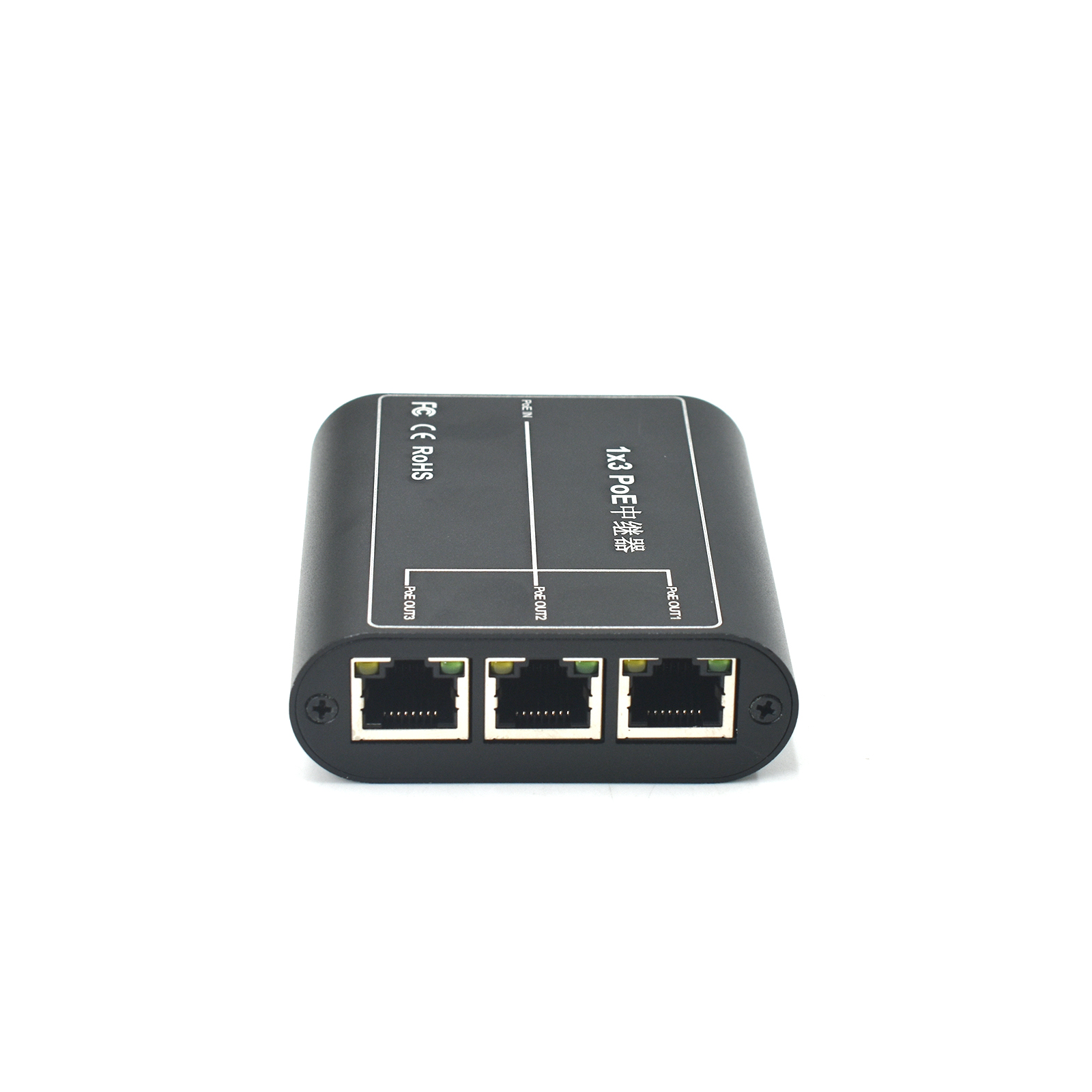 Product Gallery: Unmanaged PoE Extender for IP Camera, 3-Port Fast Ethernet, Desktop Metal, Plug-and-Play 6