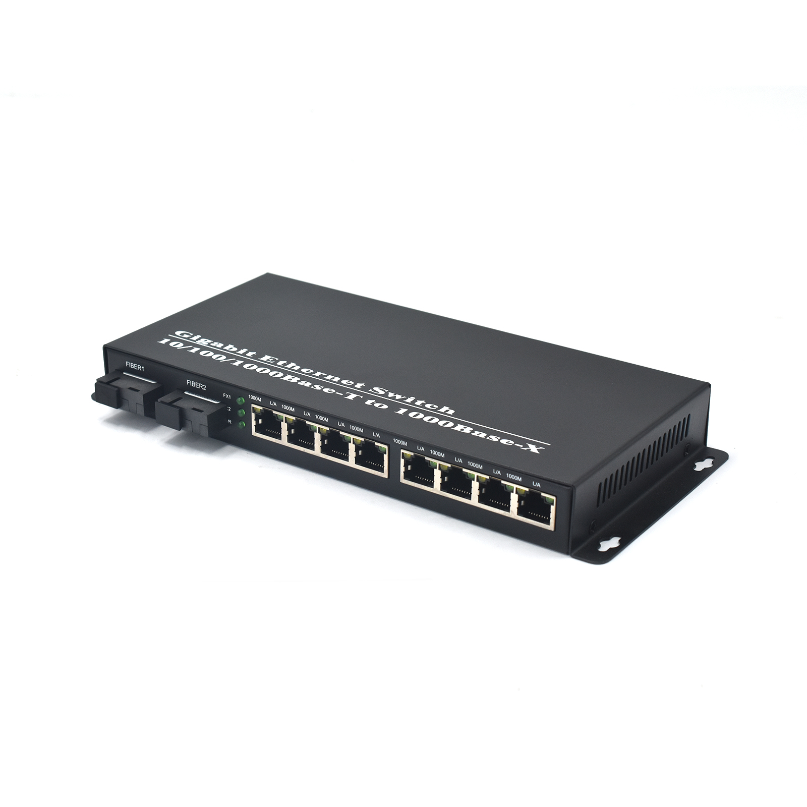 Product Gallery: Unmanaged Media Converter Fiber to RJ45, 8-Port Gigabit Ethernet Switch, 2 SFP Slots, Plug-and-Play, Metal Enclosure for Office & Surveillance Networks 17