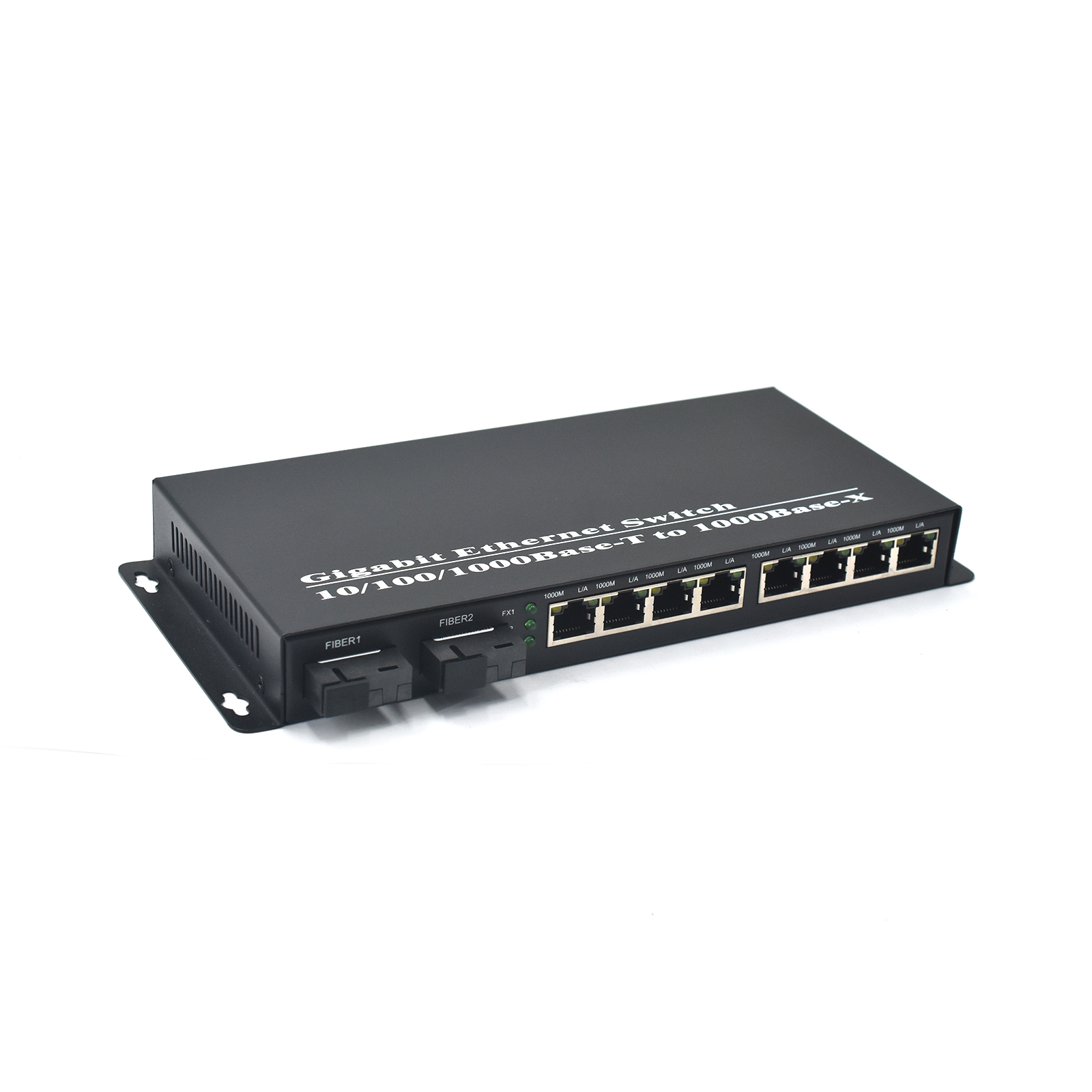 Product Gallery: Unmanaged Media Converter Fiber to RJ45, 8-Port Gigabit Ethernet Switch, 2 SFP Slots, Plug-and-Play, Metal Enclosure for Office & Surveillance Networks 18