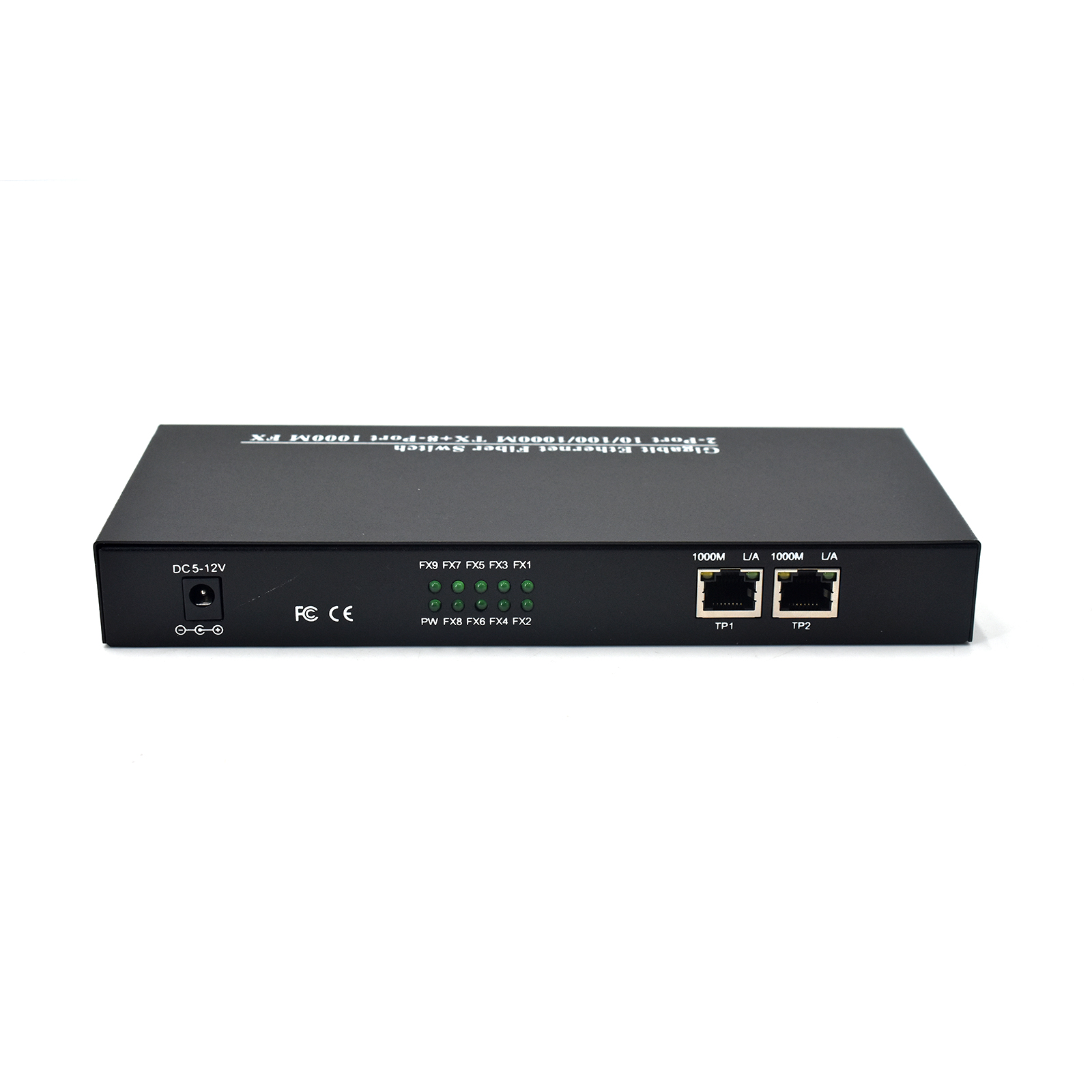 Product Gallery: Unmanaged Media Converter Fiber to Ethernet Switch, 8 SFP Fiber Ports 1.25Gbps, 2 Gigabit RJ45, Plug-and-Play Metal Case for Industrial & Office Networks 11