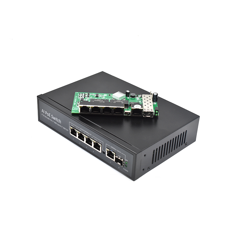 Product Gallery: Unmanaged 4 Port PoE Gigabit Ethernet Switch, 1 SFP Uplink, 96W Budget, Desktop/Wall Mount for IP Surveillance & Small Business 18