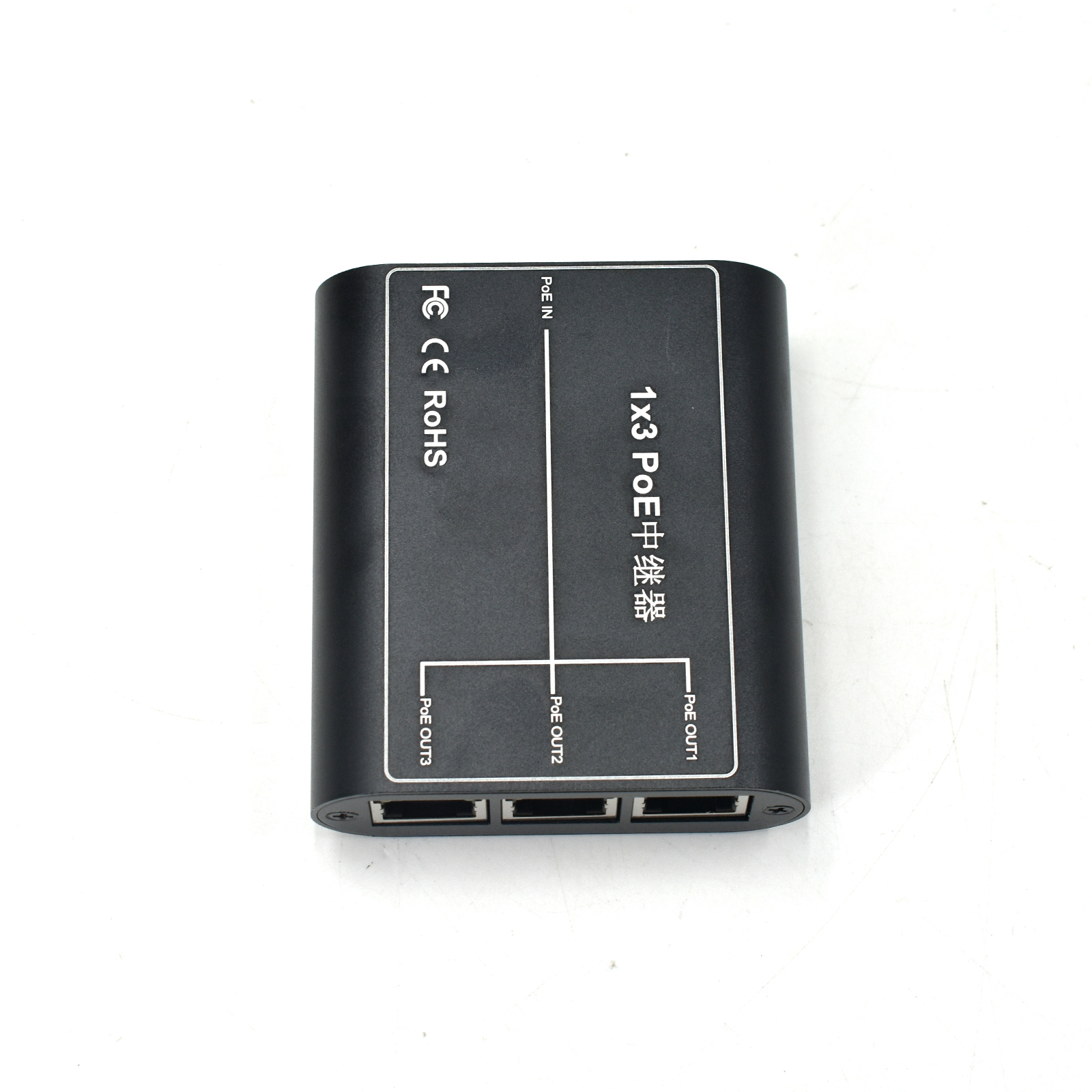 Product Gallery: Unmanaged PoE Extender for IP Camera, 3-Port Fast Ethernet, Desktop Metal, Plug-and-Play 7