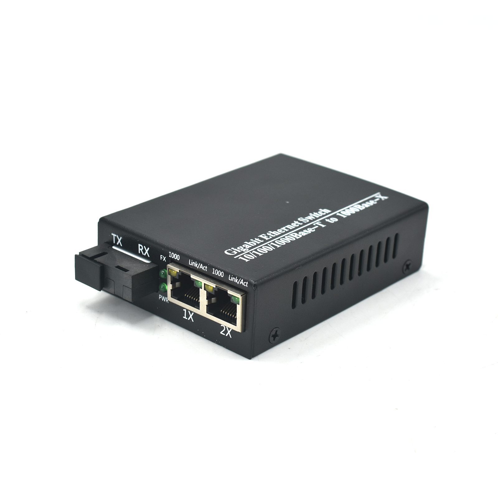 Product Gallery: Unmanaged Media Converter with 2 Fiber Ports, 2 Gigabit Ethernet Ports, 1.25G Uplink, Desktop/Wall-Mount, Metal Case for Long-Distance Transmission 8