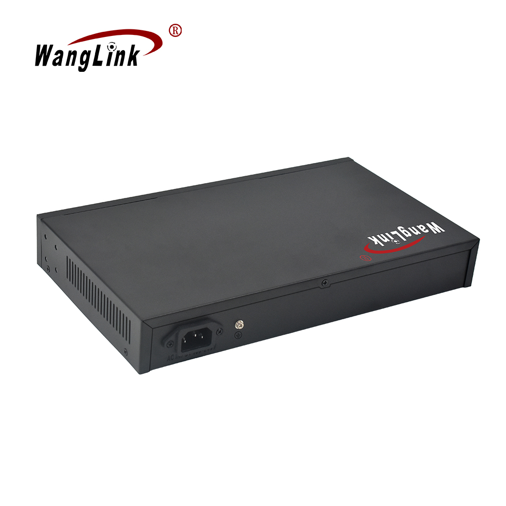Product Gallery: Unmanaged 16 Channel PoE Switch, 16 PoE+2 Gigabit RJ45+2 SFP, VLAN & 250m Extend, Metal, for Surveillance & SMB 5