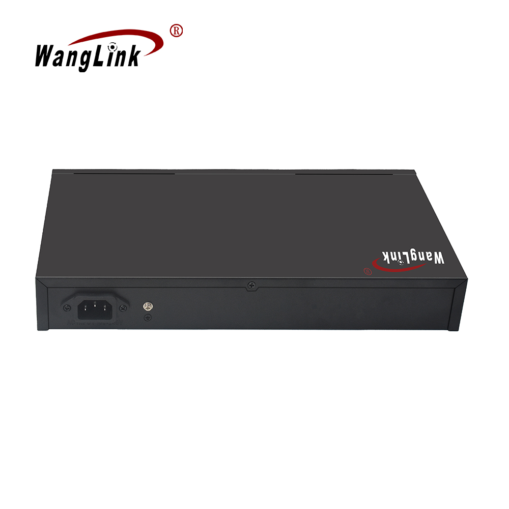 Product Gallery: Unmanaged 16 Channel PoE Switch, 16 PoE+2 Gigabit RJ45+2 SFP, VLAN & 250m Extend, Metal, for Surveillance & SMB 6