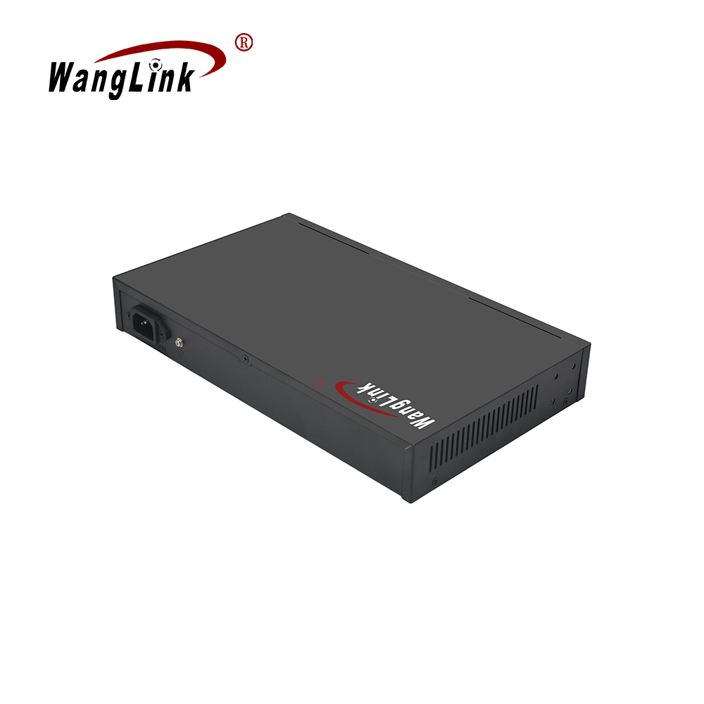Product Gallery: Unmanaged 16 Channel PoE Switch, 16 PoE+2 Gigabit RJ45+2 SFP, VLAN & 250m Extend, Metal, for Surveillance & SMB 7