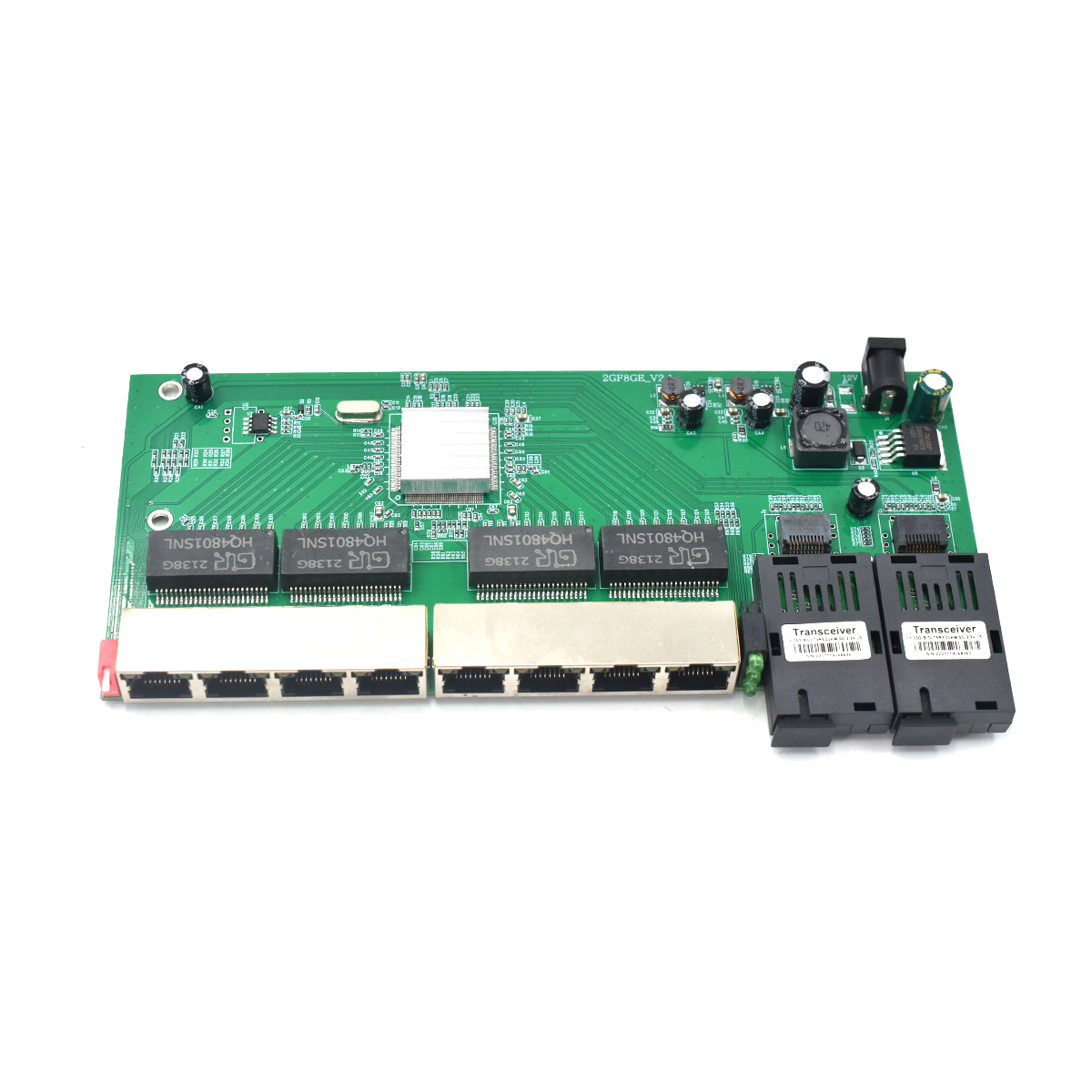 Product Gallery: Unmanaged PoE Powered 8 Port Network Switch, 2 SC Fiber Ports, Gigabit, Desktop for Industrial and Commercial Environments 10