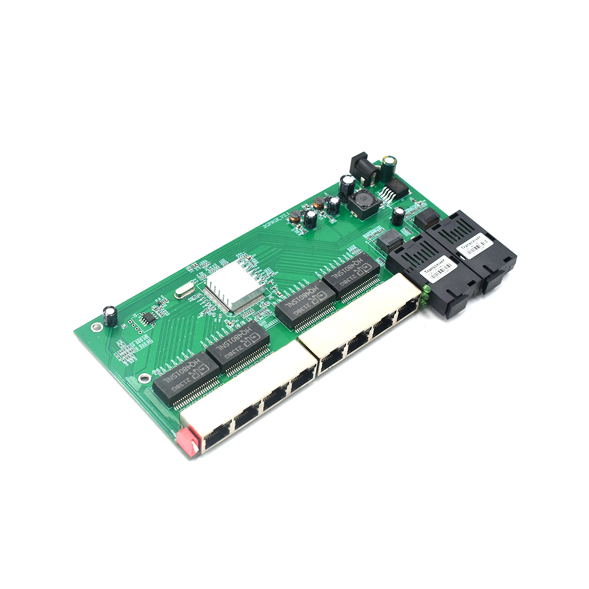 Product Gallery: Unmanaged PoE Powered 8 Port Network Switch, 2 SC Fiber Ports, Gigabit, Desktop for Industrial and Commercial Environments 12