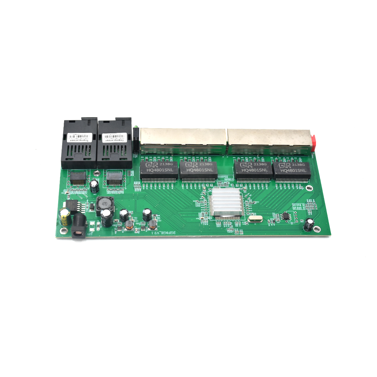 Product Gallery: Unmanaged PoE Powered 8 Port Network Switch, 2 SC Fiber Ports, Gigabit, Desktop for Industrial and Commercial Environments 13