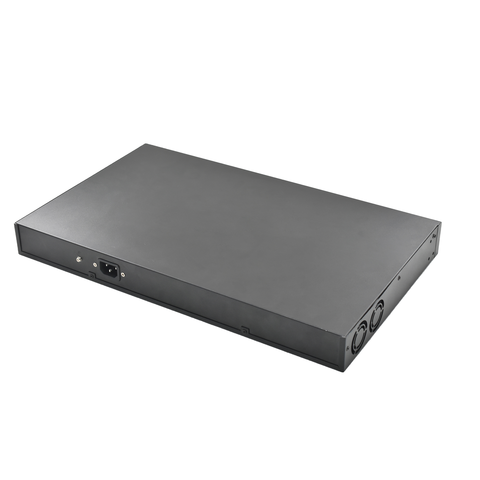 Product gallery: Managed 24 Port Gigabit L2 PoE Switch, 2 SFP Uplink, 30W PoE+ per Port, 1U Rack-Mount for SMBs & Surveillance