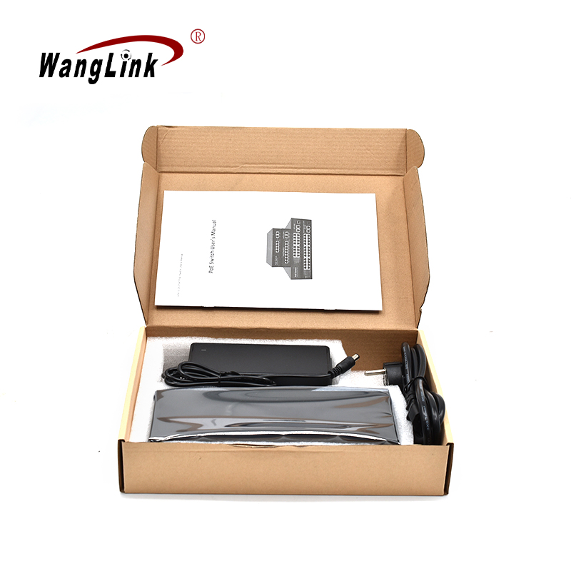 Product Gallery: Unmanaged 48V PoE Switch 8 Ports Fast Ethernet 2 Uplink VLAN Extend Mode 250m Transmission Desktop Metal Case for Surveillance 7