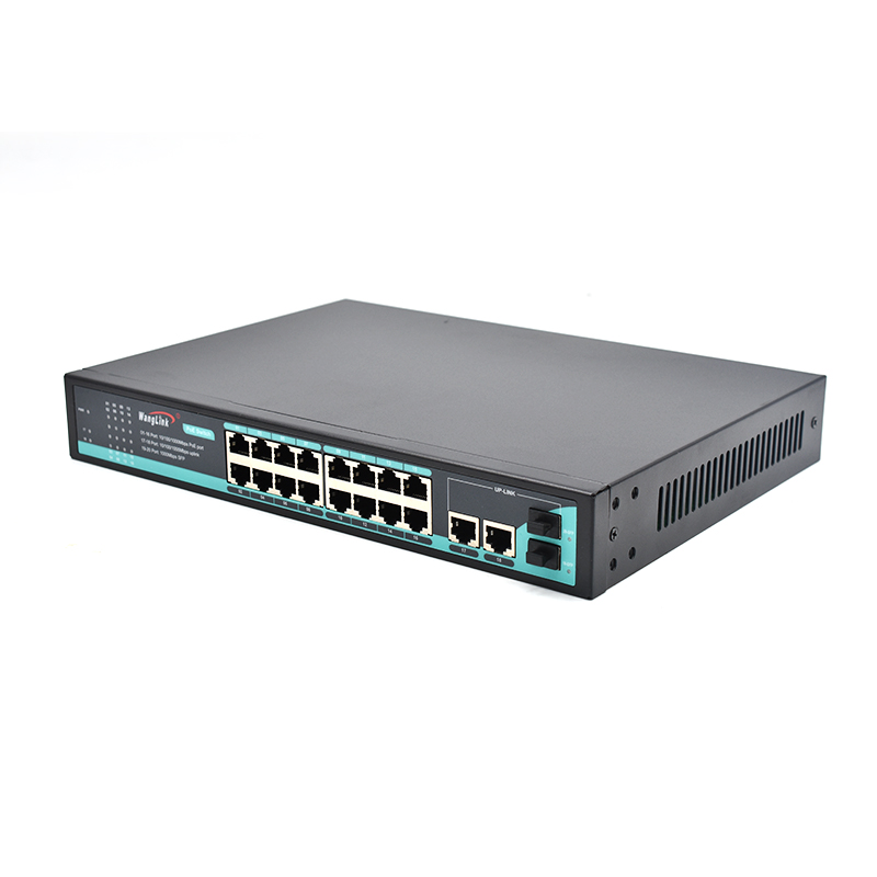 Product Gallery: Unmanaged 16-Port PoE Switch Gigabit, 2 SFP Slots, 320W Budget, Desktop/Wall/Rack Mount for Surveillance & Office Network 2