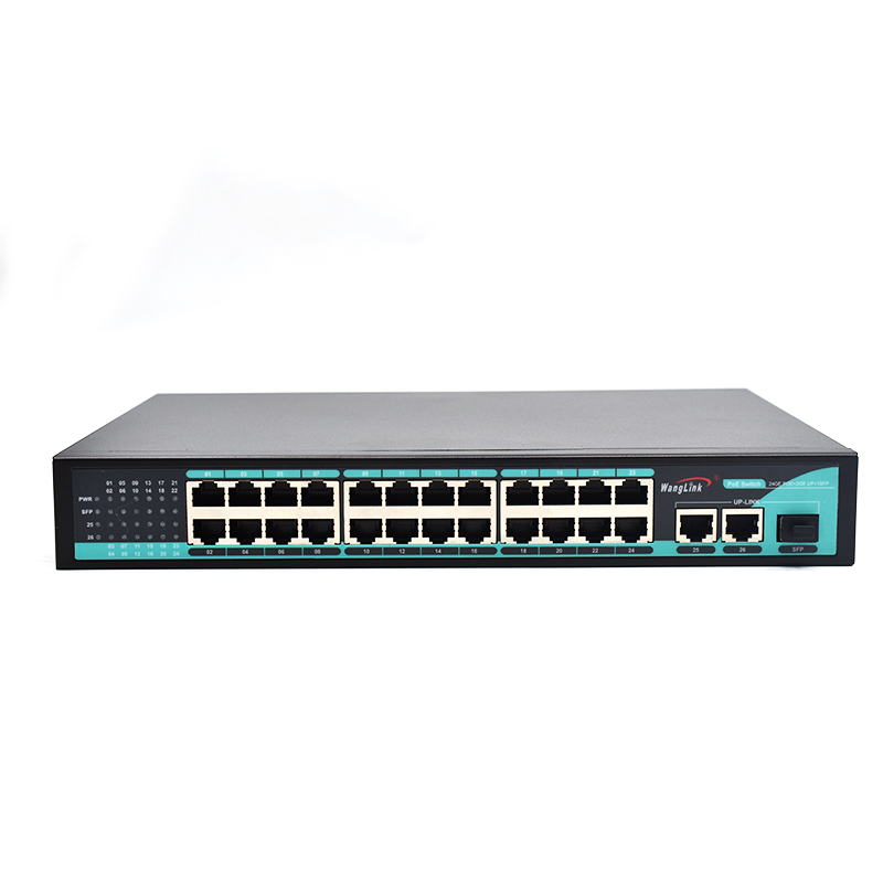 Product Gallery: Unmanaged 24-Port Gigabit PoE Switch with 1 SFP Slot, 360W Budget, Metal Case, Desktop/Wall/Rack Mount for IP Cameras & Office Network 2