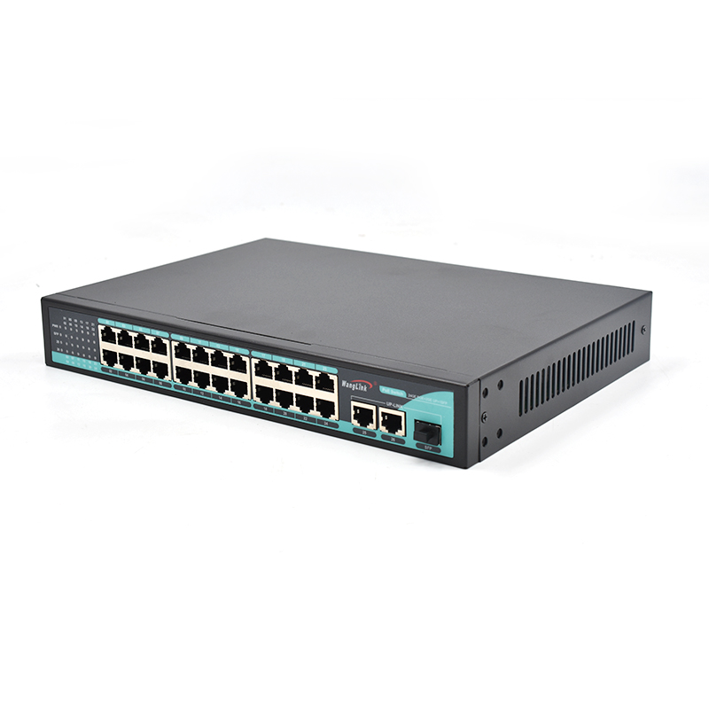 Product Gallery: Unmanaged 24-Port Gigabit PoE Switch with 1 SFP Slot, 360W Budget, Metal Case, Desktop/Wall/Rack Mount for IP Cameras & Office Network 3