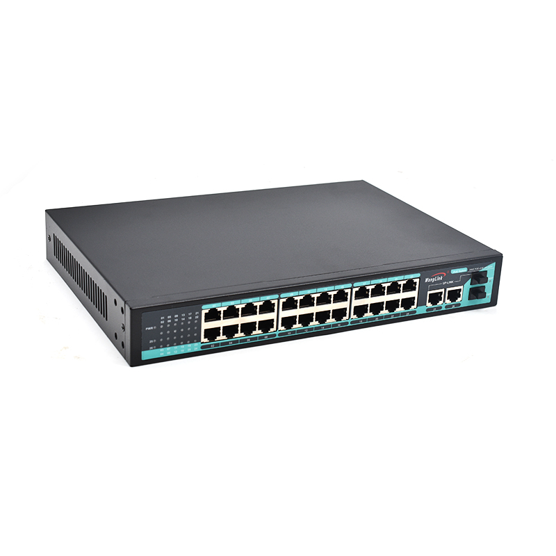 Product Gallery: Unmanaged 24 Port Gigabit PoE Switch, 2 SFP Uplink, 360W Budget, Rack-Mountable for IP Surveillance & Small Business Network 4