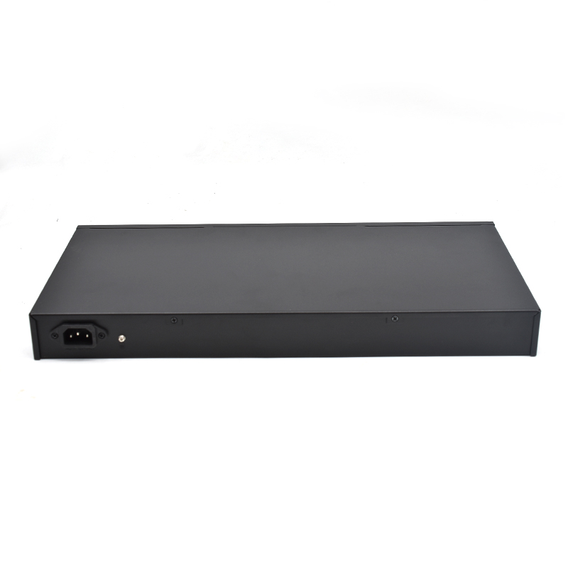 Product Gallery: Unmanaged 24 Port PoE Switch Rack Mount, 2 Gigabit RJ45 Uplink & 2 SFP Slots, 250W PoE Budget, Metal Case for Office Surveillance 5