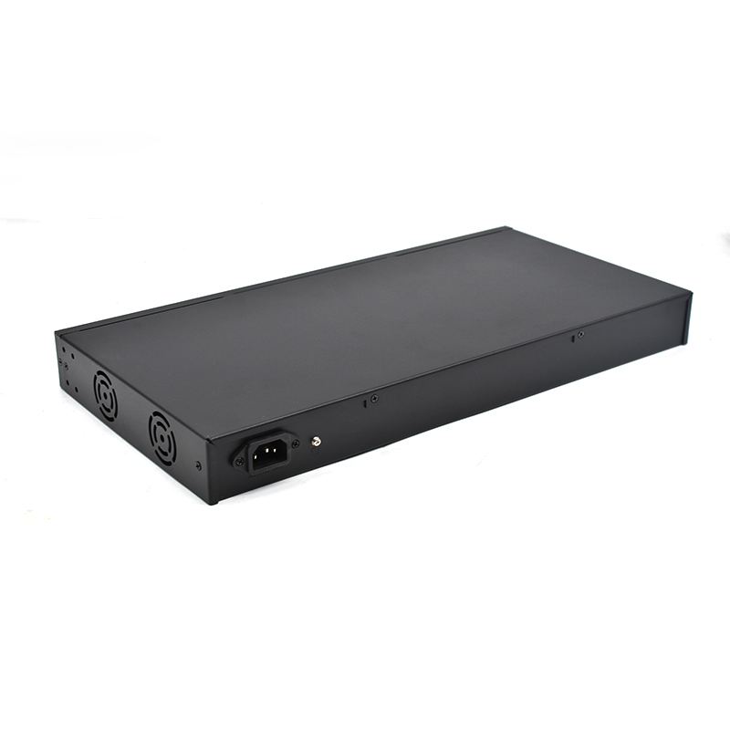Product Gallery: Unmanaged 24 Port PoE Switch Rack Mount, 2 Gigabit RJ45 Uplink & 2 SFP Slots, 250W PoE Budget, Metal Case for Office Surveillance 6