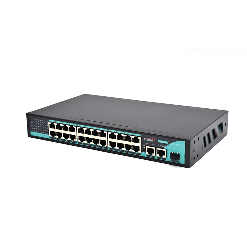 Product Gallery: Smart PoE Switch 24 Ports Fast Ethernet, 2 Gigabit Uplink & 1 SFP Slot, 250m Long Distance, VLAN Isolation, Metal Case for IP Surveillance 4