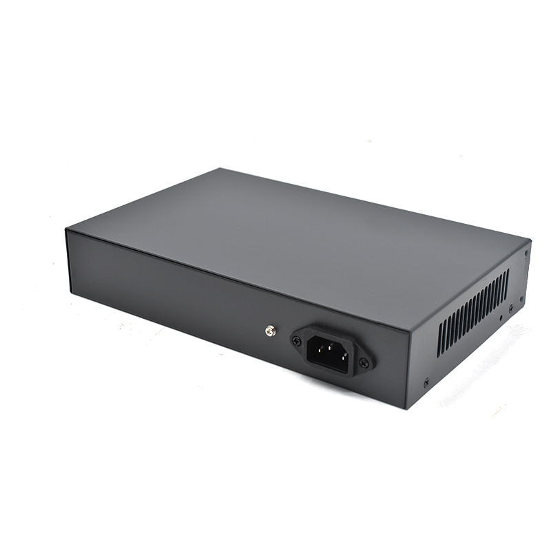 Product gallery: Unmanaged 8 Port PoE Switch with 2 Uplink, 10/100Mbps Fast Ethernet, 2 Gigabit Copper Ports, 96W PoE Budget, Desktop/Wall-Mount for IP Camera Surveillance & Small Business Network