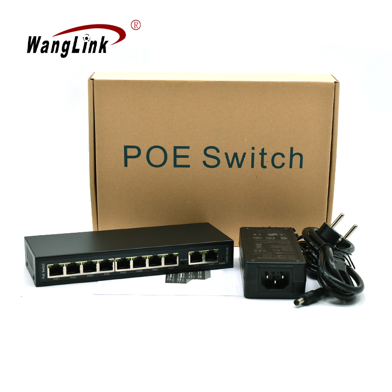 Product Gallery: Unmanaged DC Input 8 Port PoE Switch, Fast Ethernet, 2 Gigabit Uplink, VLAN & 250m Long Distance, Metal Case for Surveillance 2