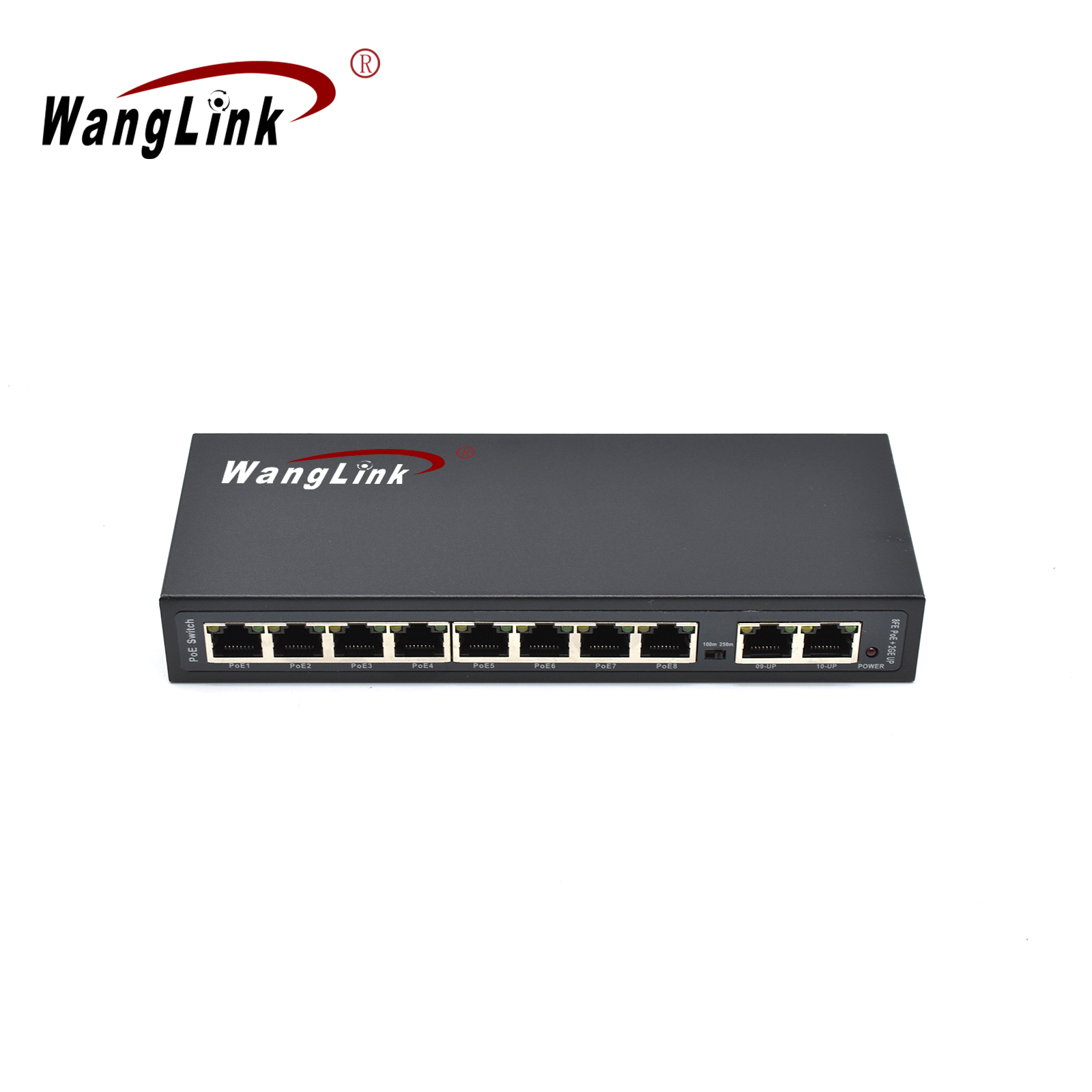 Product Gallery: Unmanaged DC Input 8 Port PoE Switch, Fast Ethernet, 2 Gigabit Uplink, VLAN & 250m Long Distance, Metal Case for Surveillance 4