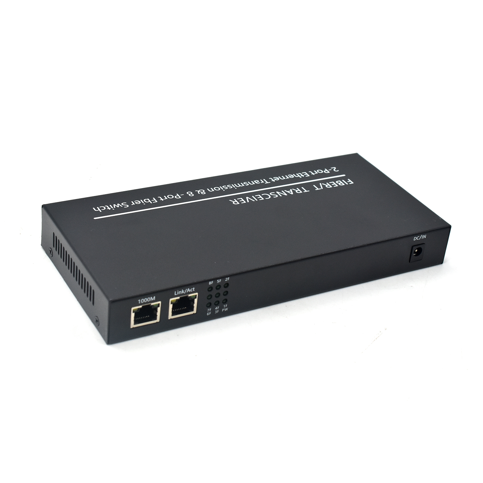 Product gallery: Unmanaged 10 100 8 Port SC Fiber Media Converter, 2 Gigabit RJ45, 155Mbps Optical, 120km Distance, Desktop/Wall Mount for Industrial & Commercial Networks