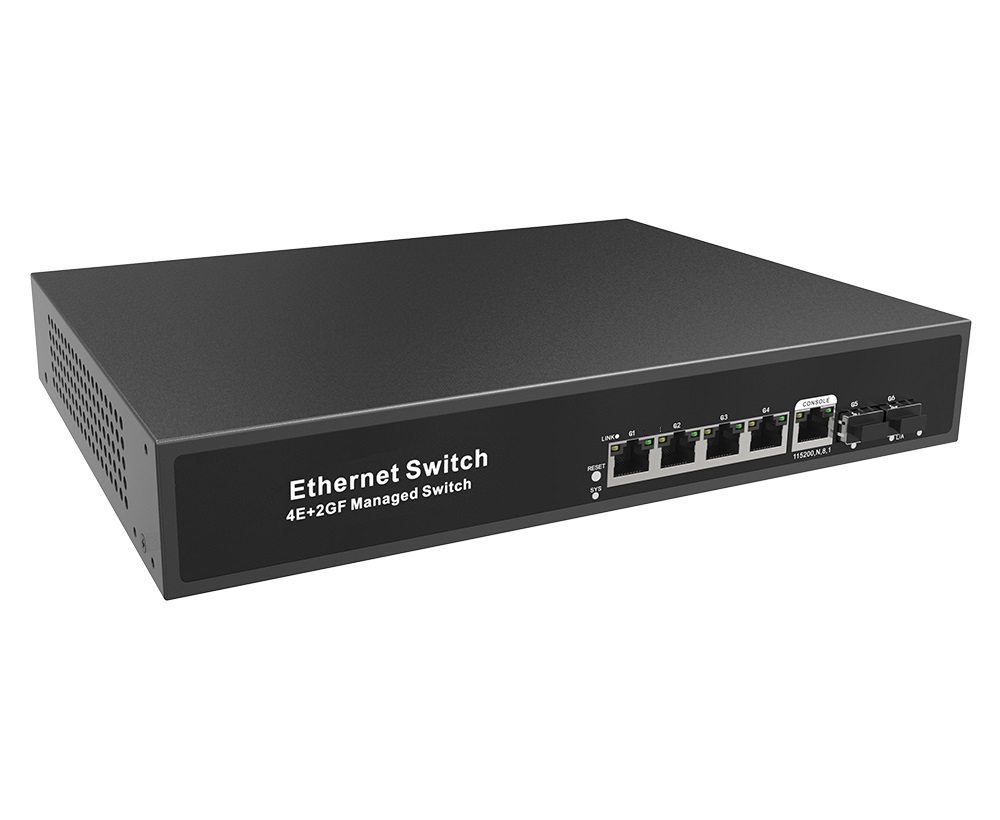Product Gallery: Managed 4 Port Gigabit L2 Switch, 2 SFP Uplink, 1U Rack Mount for Small Business & Enterprise Networks 3