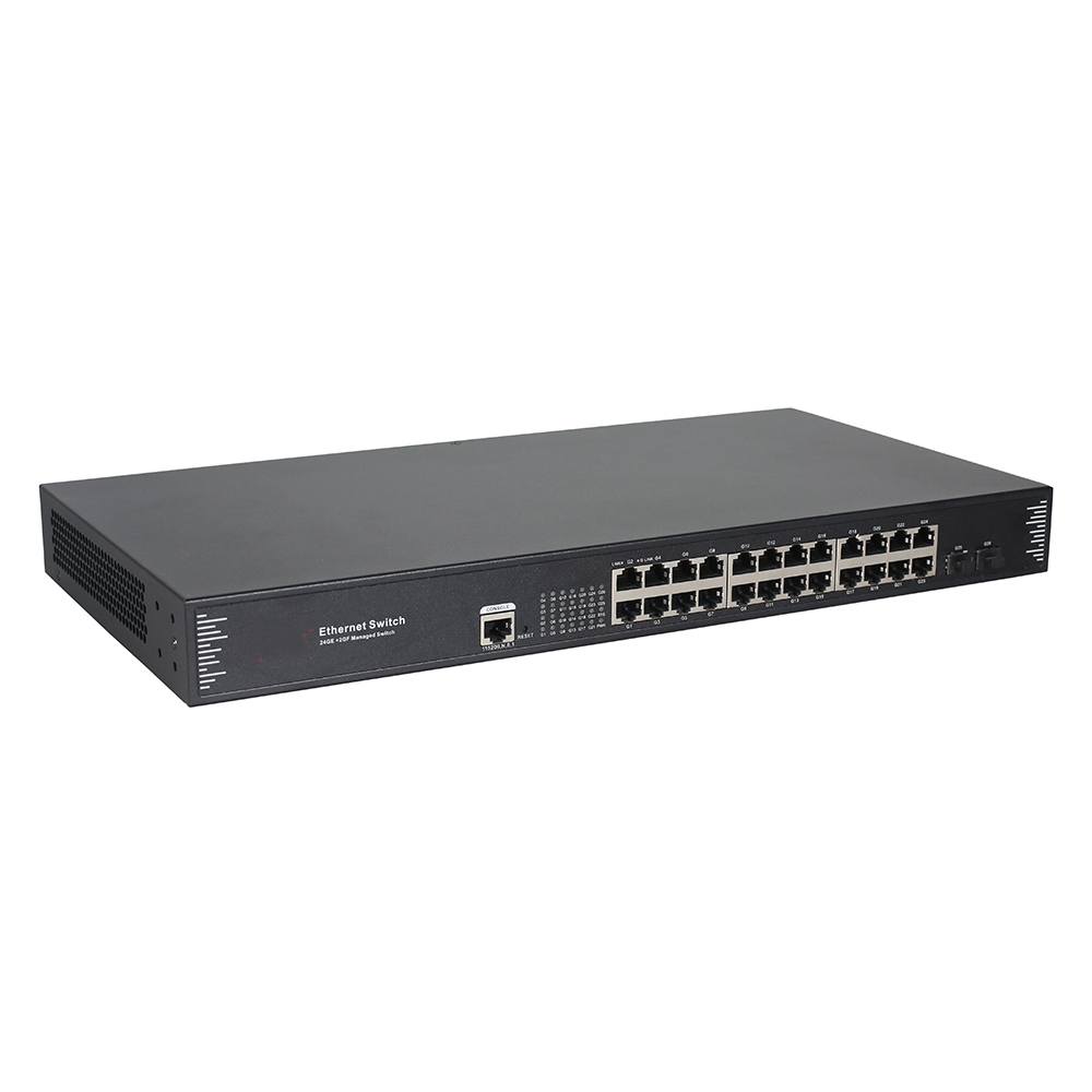 Product Gallery: Managed 24 Port Gigabit Switch, 2 SFP Uplink, L2+ Web Smart, 1U Rackmount for Enterprise Network 3