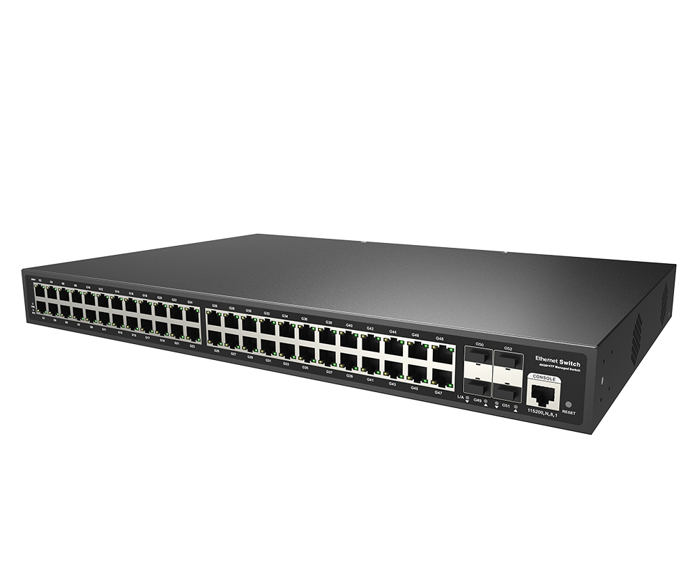 Product Gallery: Managed 48 Port Gigabit Switch, 4 SFP Uplink, L2+ Web Smart, 1U Rack Mount for Enterprise & SMB 2