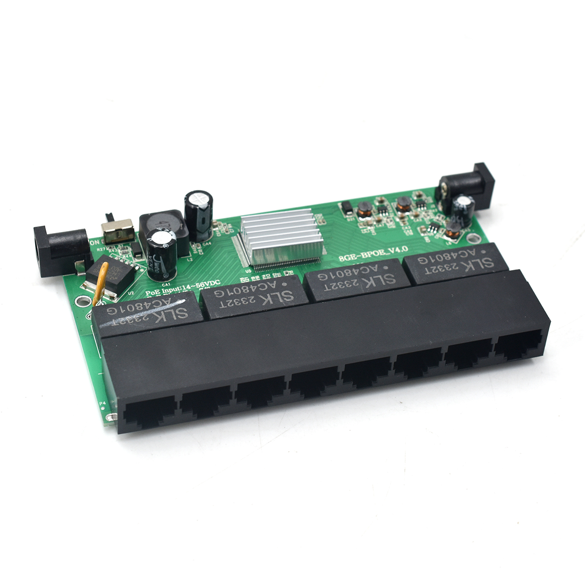 Product Gallery: Unmanaged 8-Port PoE Powered Switch, Gigabit, Reverse PoE, Desktop/Wall-Mount for Remote Power Delivery 8