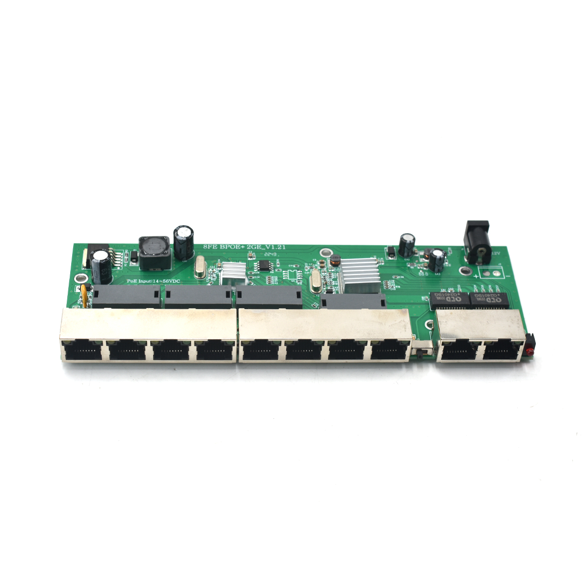 Product Gallery: Unmanaged 8-Port Gigabit Switch, PoE Powered, 2 Gigabit Uplink, Reverse PoE, Desktop, Plug and Play 9